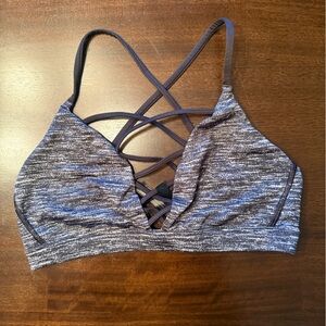 Victoria's Secret Gray Strappy Sports Bra